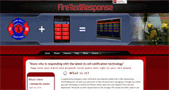 Desktop Screenshot of firetextresponse.com