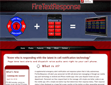 Tablet Screenshot of firetextresponse.com